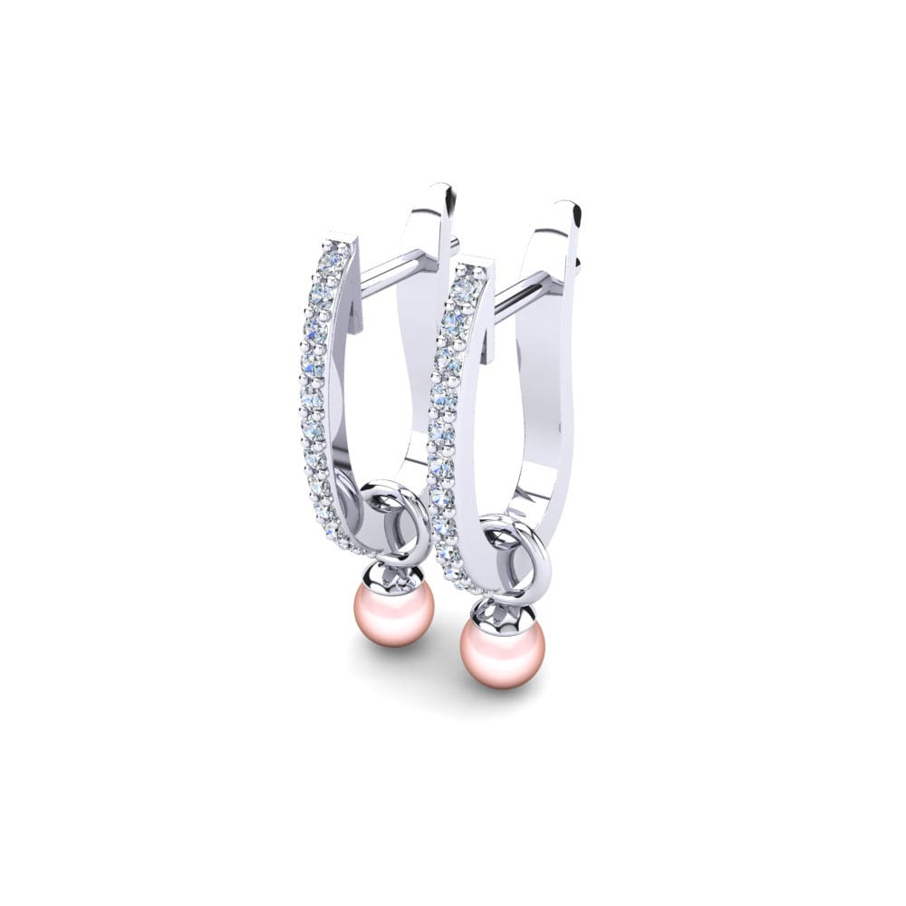 Paladio 950 Pendiente de mujer Nella Ø4 mm