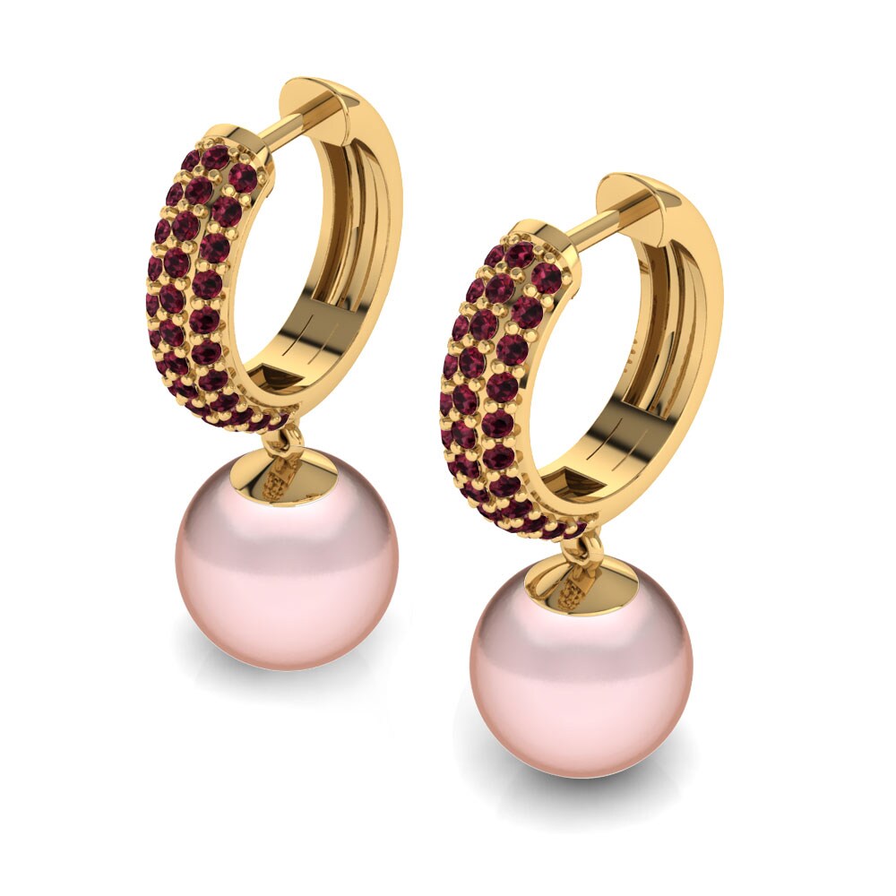 Granate Pendiente de mujer Riva Ø10 mm