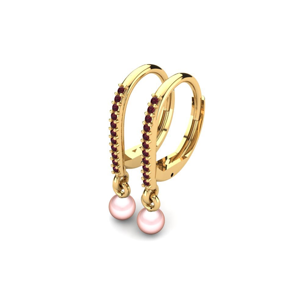 Granate Pendiente de mujer Cateline Ø4 mm