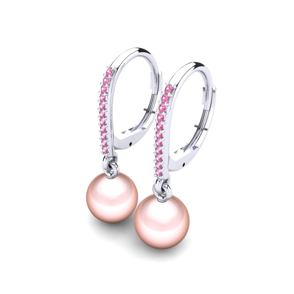 Turmalina rosa Pendiente de mujer Cateline