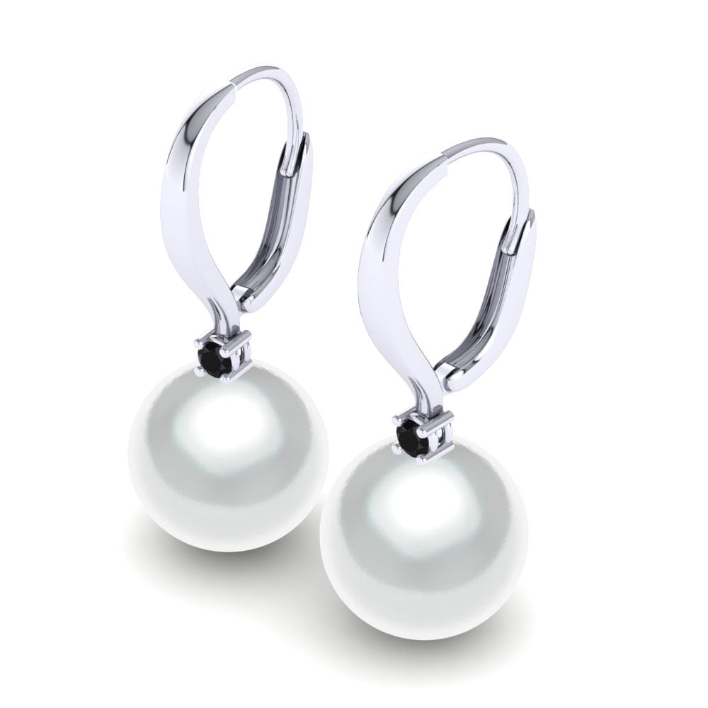 Black Sapphire Women's Earring Philberta Ø10 mm