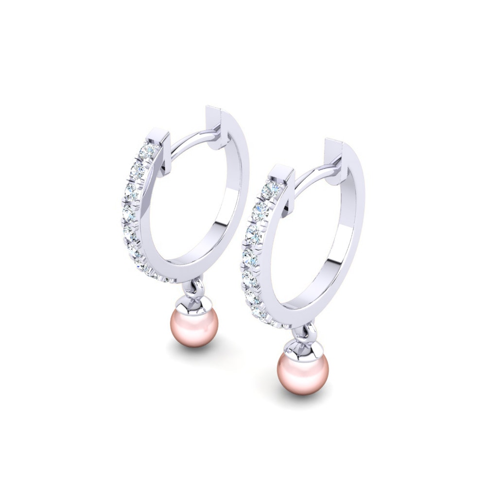 Paladio 950 Pendiente de mujer Carine Ø4 mm
