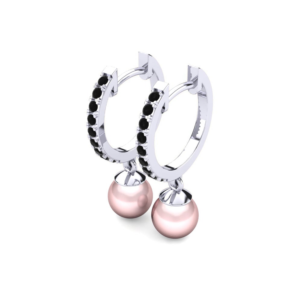 950 Palladium Black Sapphire Earring Carine