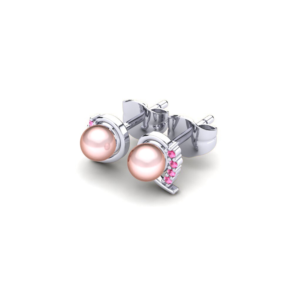 Turmalina rosa Pendiente de mujer Purisima Ø4 mm
