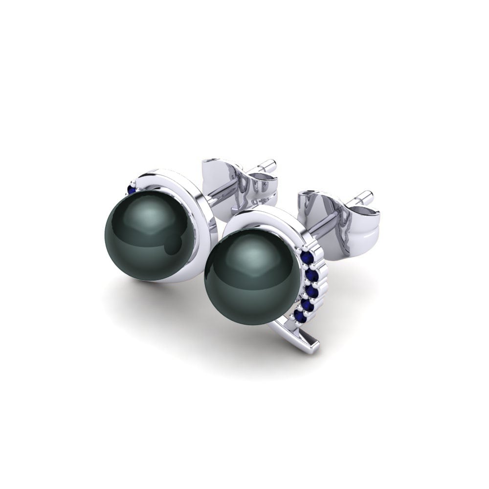 Dark Blue Zirconia Women's Earring Purisima