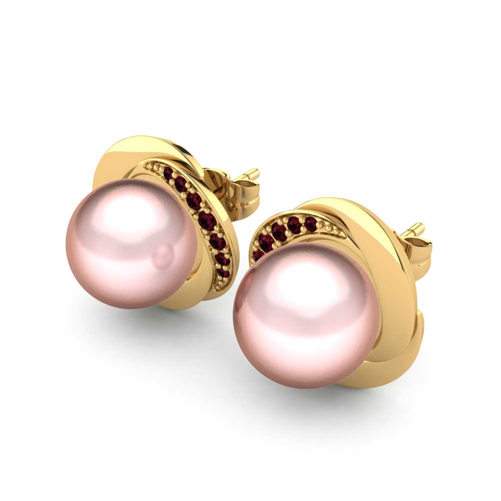 Granate Pendiente de mujer Stelina Ø10 mm