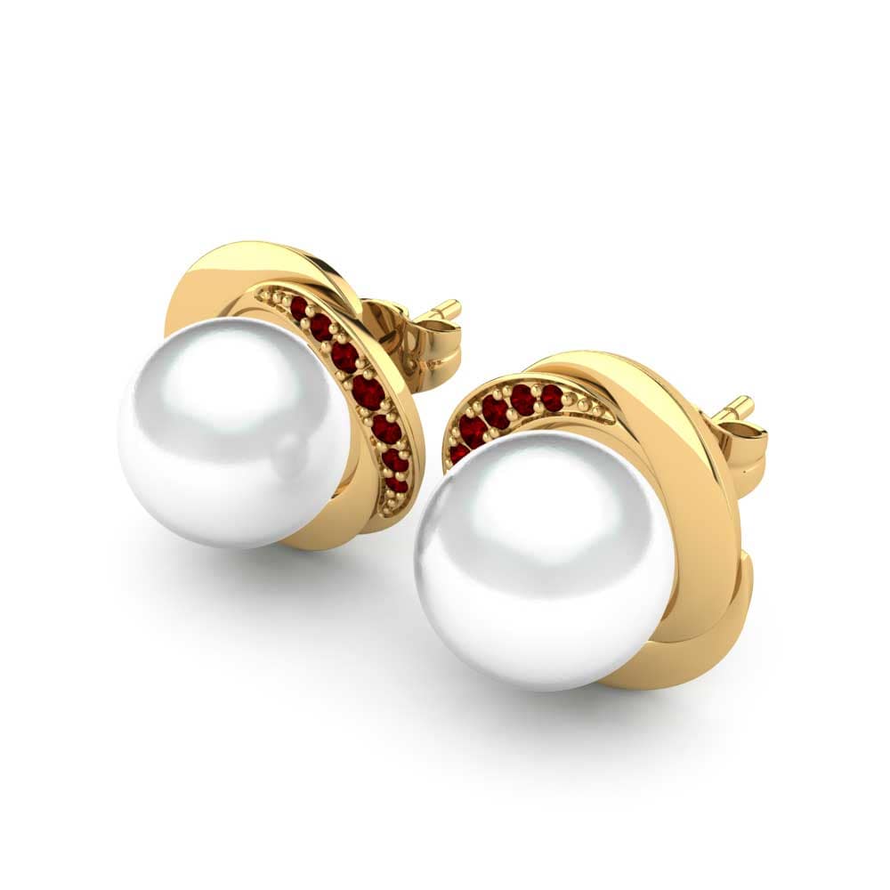 Ruby Women's Earring Stelina Ø10 mm