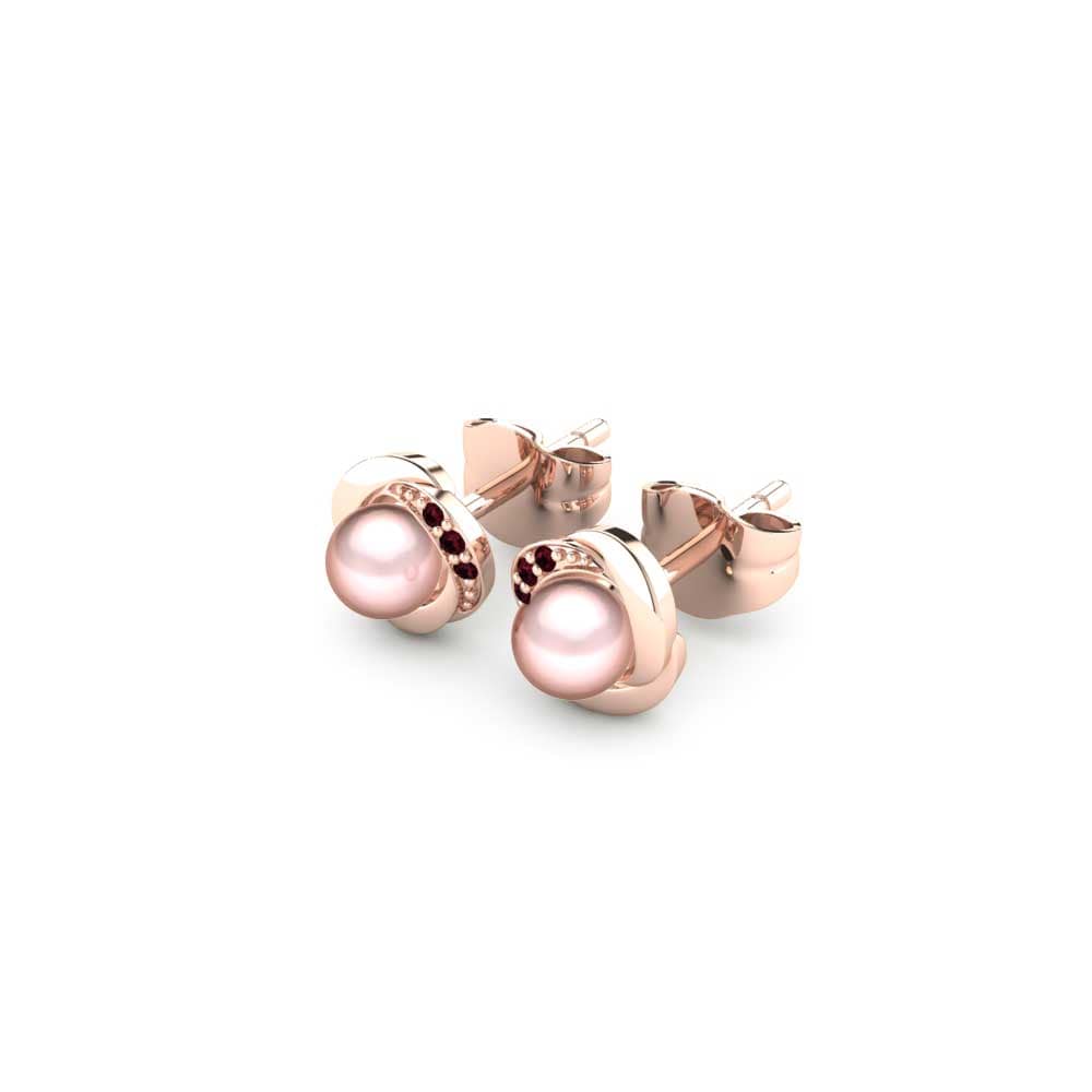 Granate Pendiente de mujer Stelina Ø4 mm