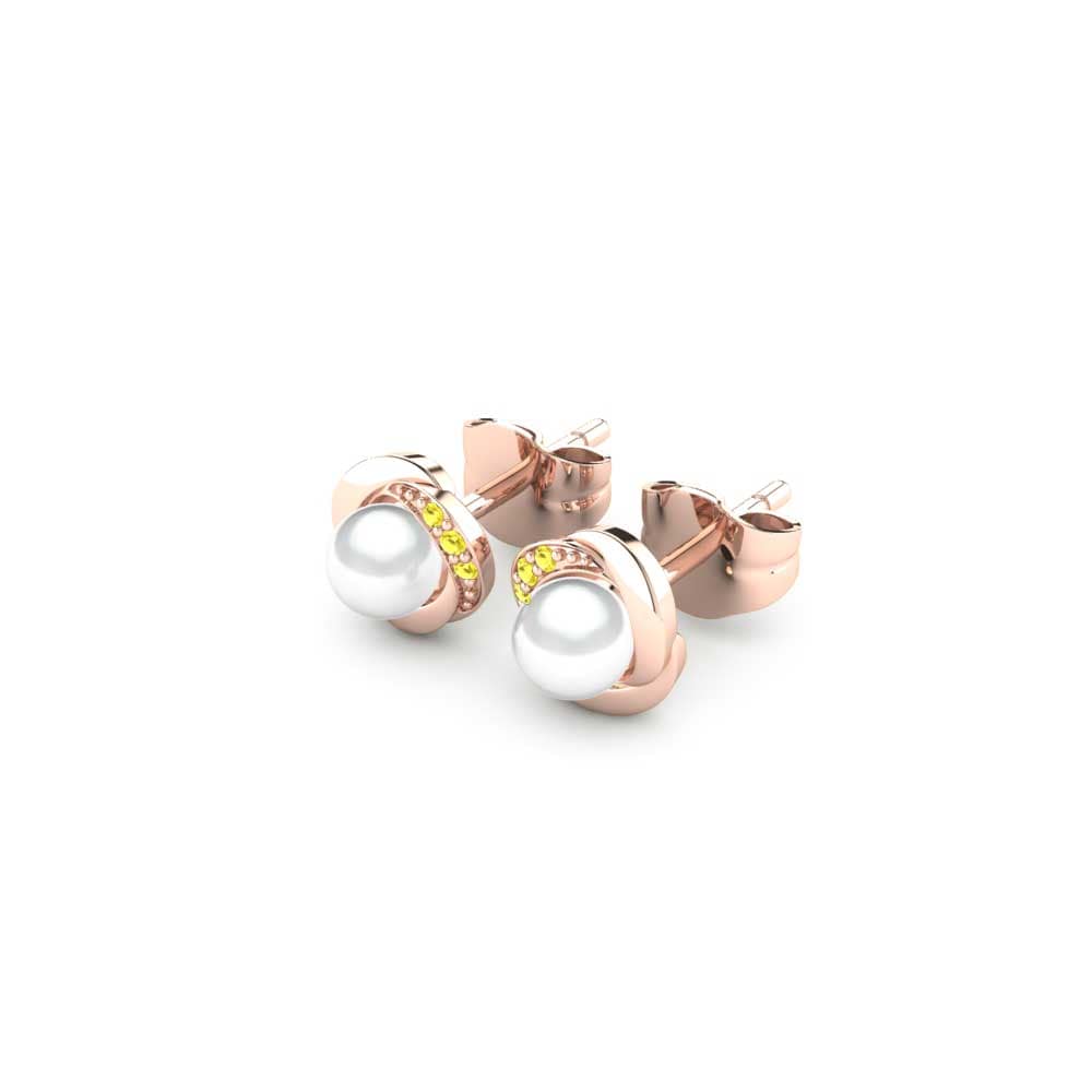 Yellow Sapphire Women's Earring Stelina Ø4 mm