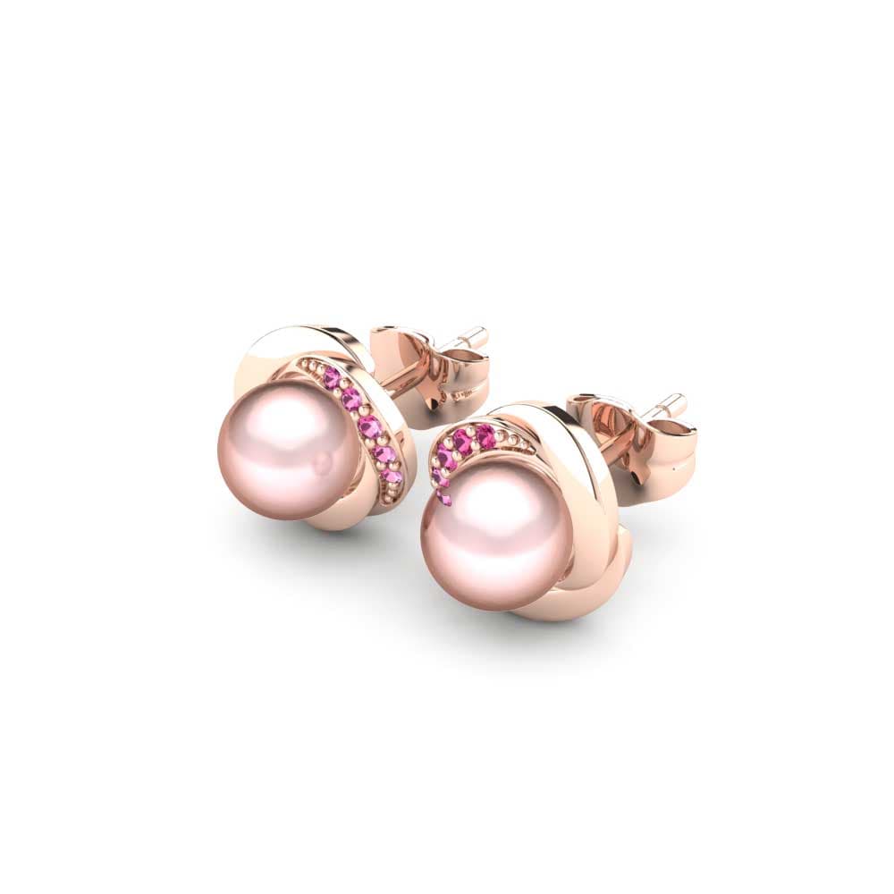 Turmalina rosa Pendiente de mujer Stelina