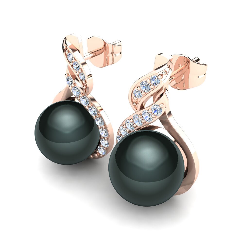 Moissanit Damen ohrring Novalie Ø10 mm