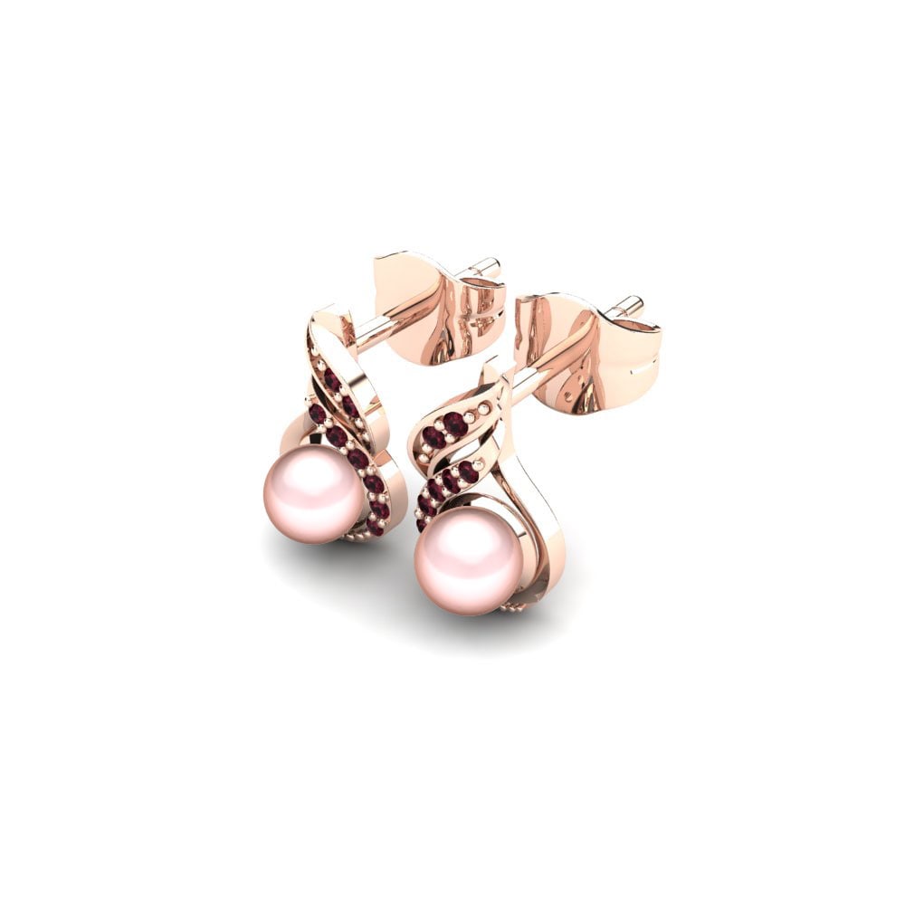 Granate Pendiente de mujer Novalie Ø4 mm