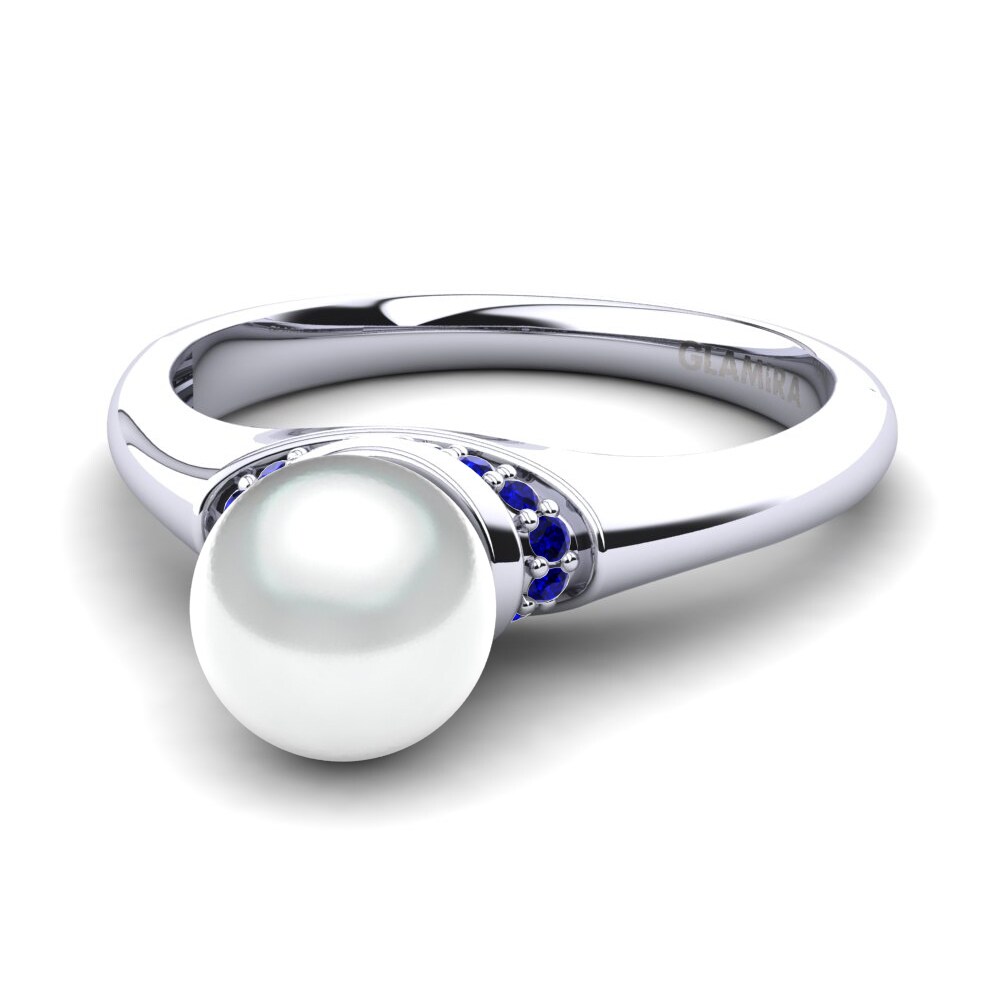 Zircone Bleu Foncé Bague Keyaria Ø6 mm