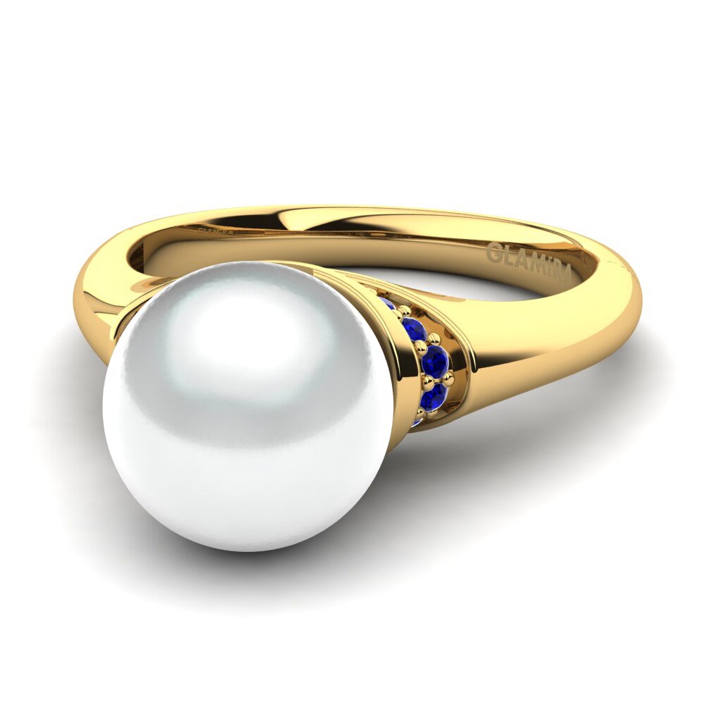 Zircone Bleu Foncé Bague Keyaria Ø8 mm