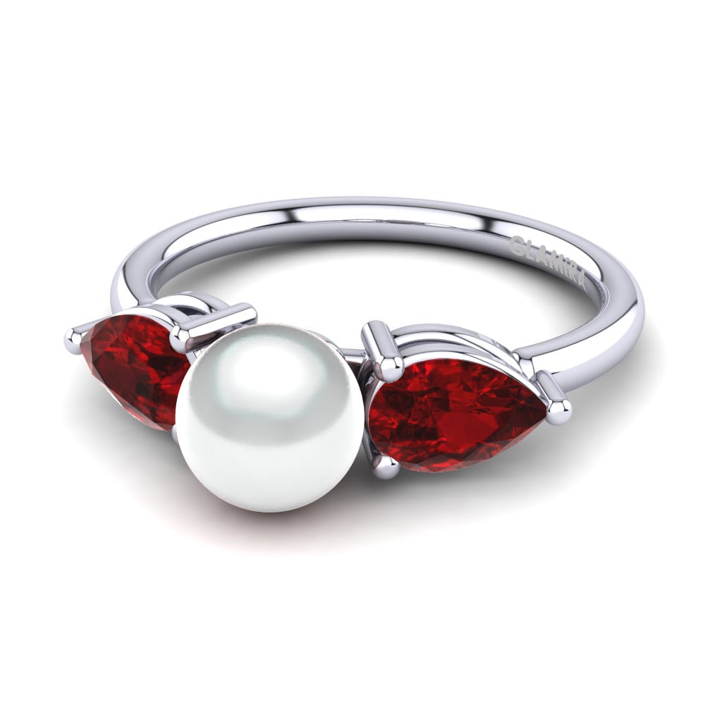 Circonita Roja Anillo Laketria Ø6 mm
