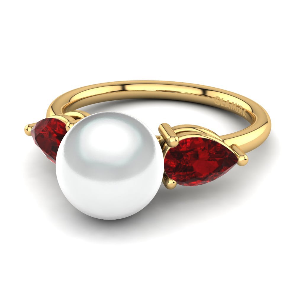 Circonita Roja Anillo Laketria Ø8 mm