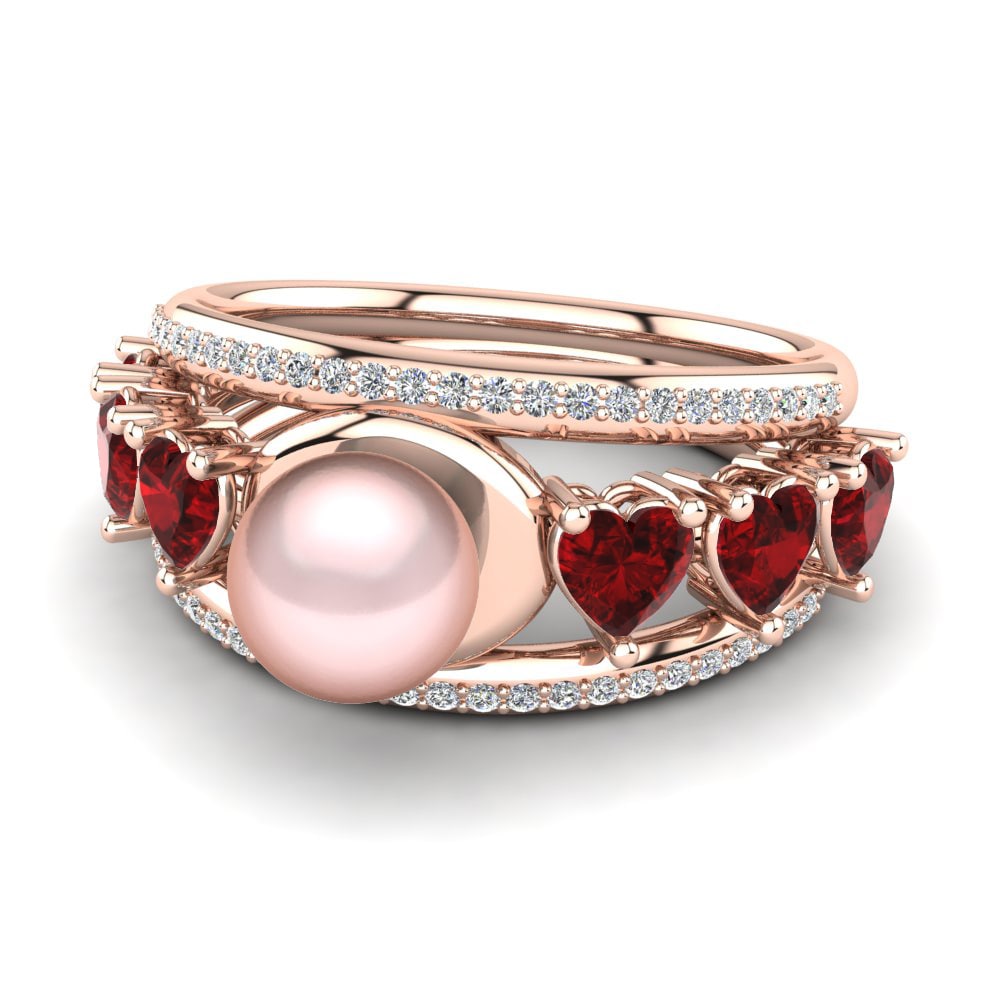 Circonita Roja Anillo Ledaira Ø6 mm