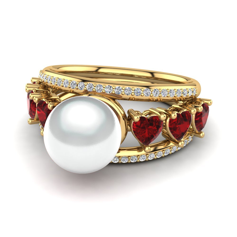 Circonita Roja Anillo Ledaira Ø8 mm
