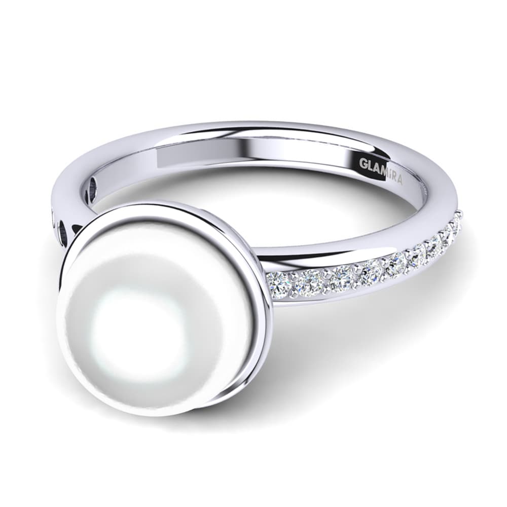 White sapphire Ring Lisenia Ø8 mm