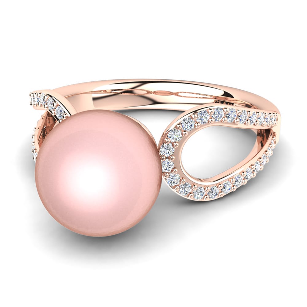 14k Oro Rosa Anillo Lithumi Ø8 mm