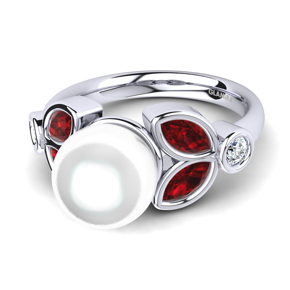 Circonita Roja Anillo Littria Ø8 mm