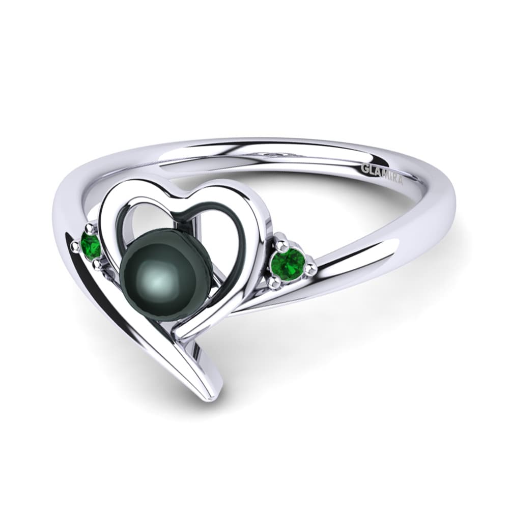 Zircone Verde Anello Lornalee Ø4 mm