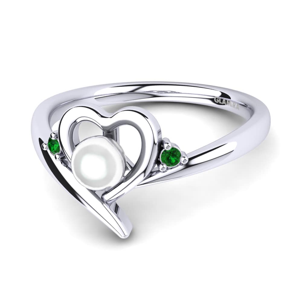 Zircone Verde Anello Lornalee Ø4 mm