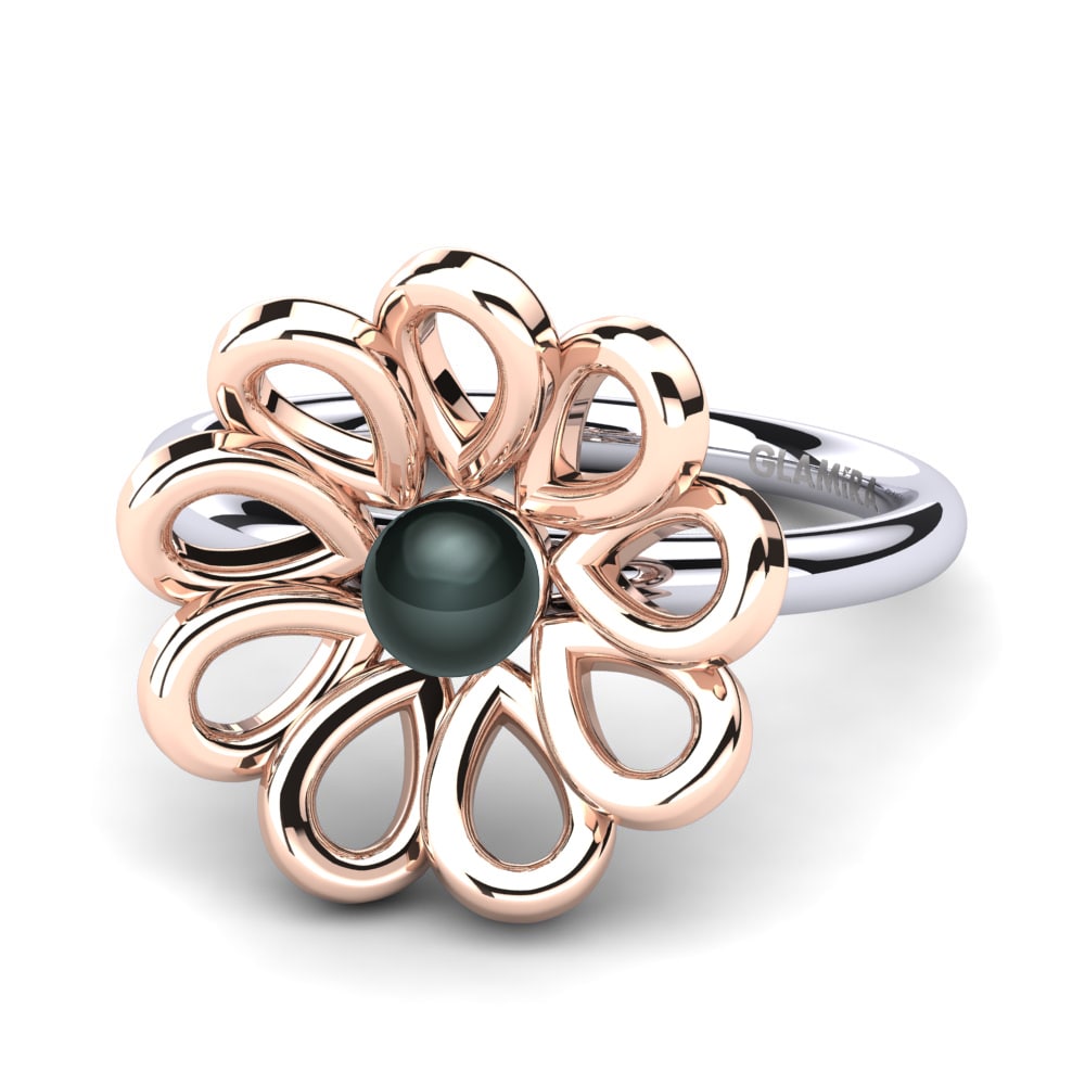 14ct Rose / White Gold Ring Jambres Ø4 mm