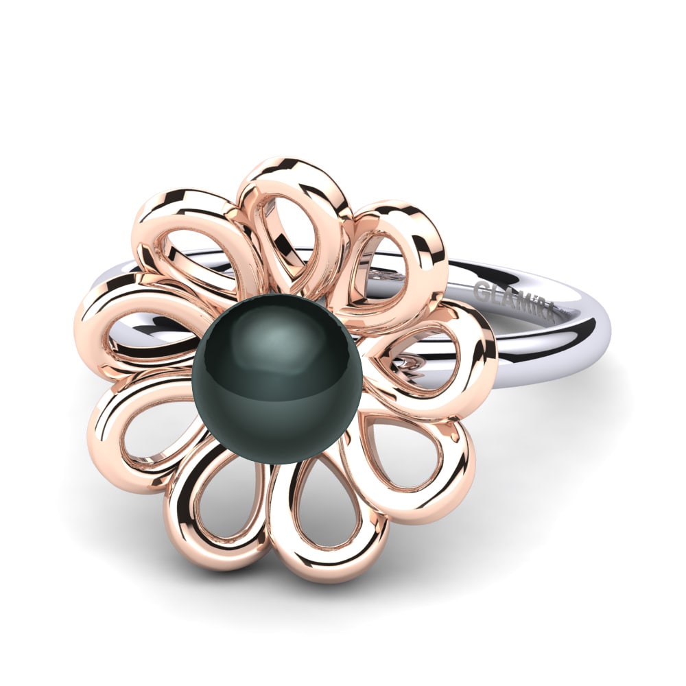 14ct Rose / White Gold Ring Jambres Ø6 mm