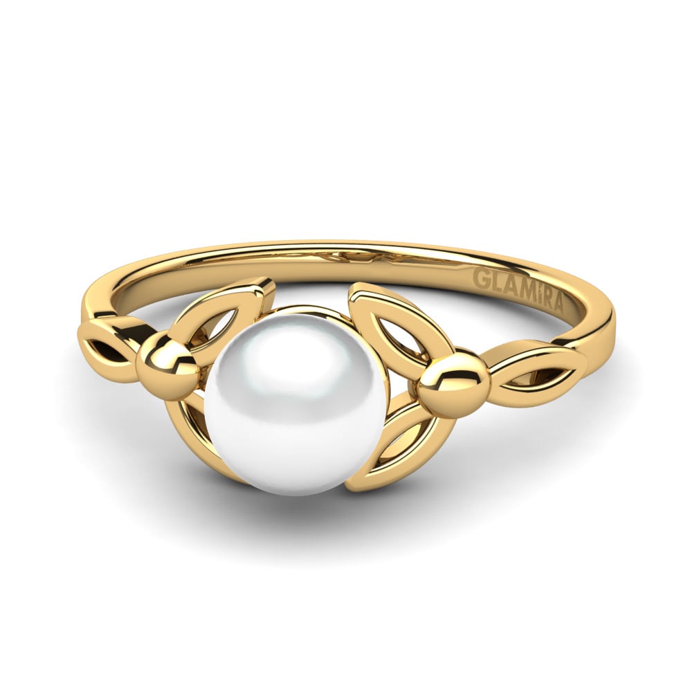Ouro Amarelo 14K Anel Kaulini Ø6 mm
