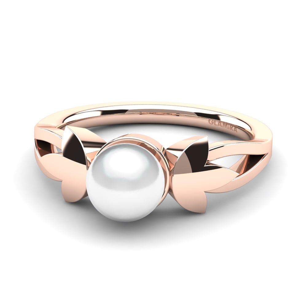 14k Oro Rosa Anillo Lenissa Ø6 mm