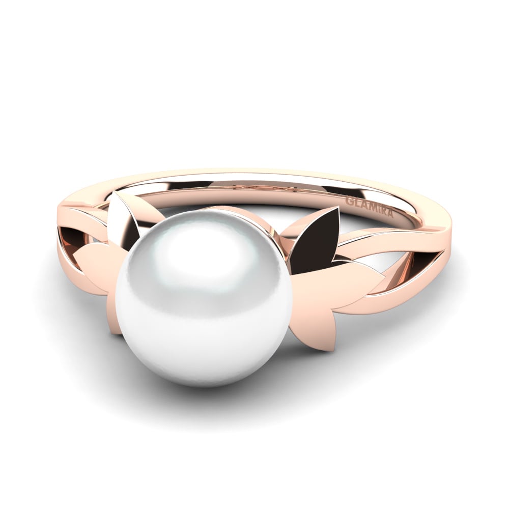 14k Oro Rosa Anillo Lenissa Ø8 mm