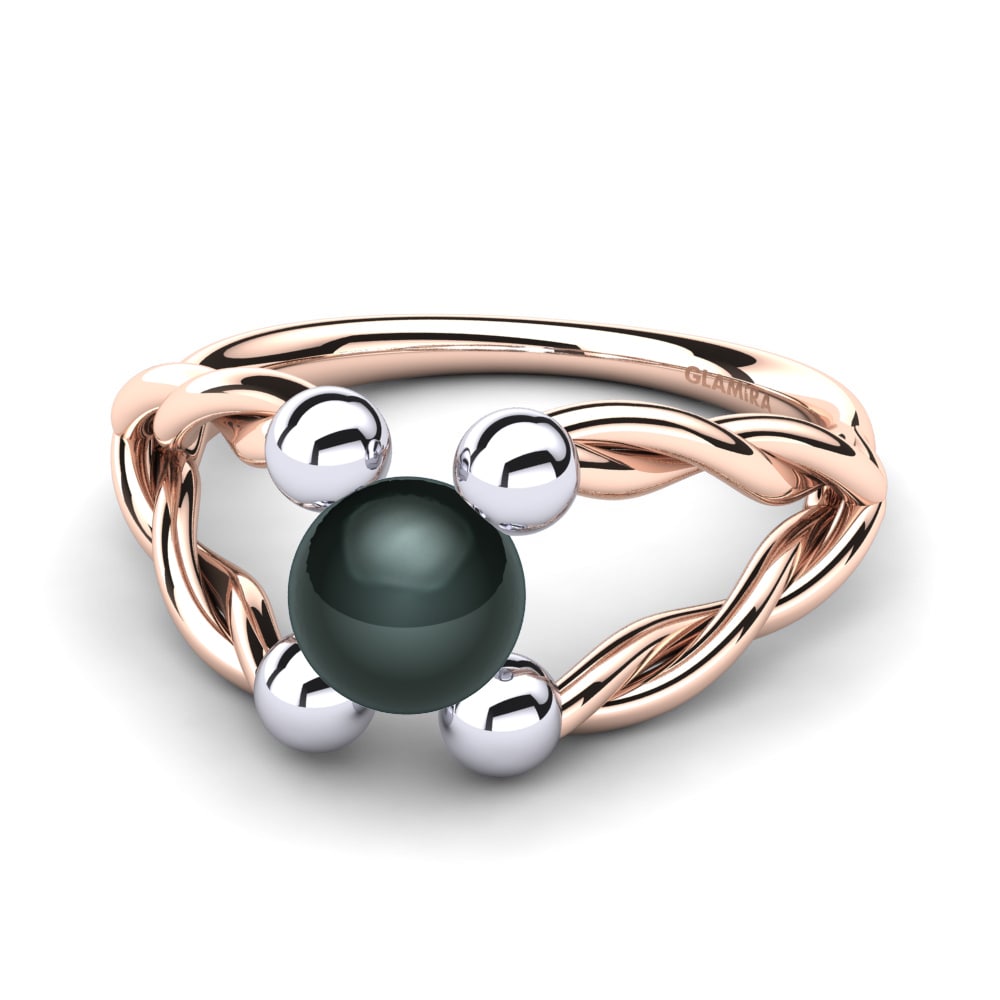 14ct Rose / White Gold Ring Lishana Ø6 mm