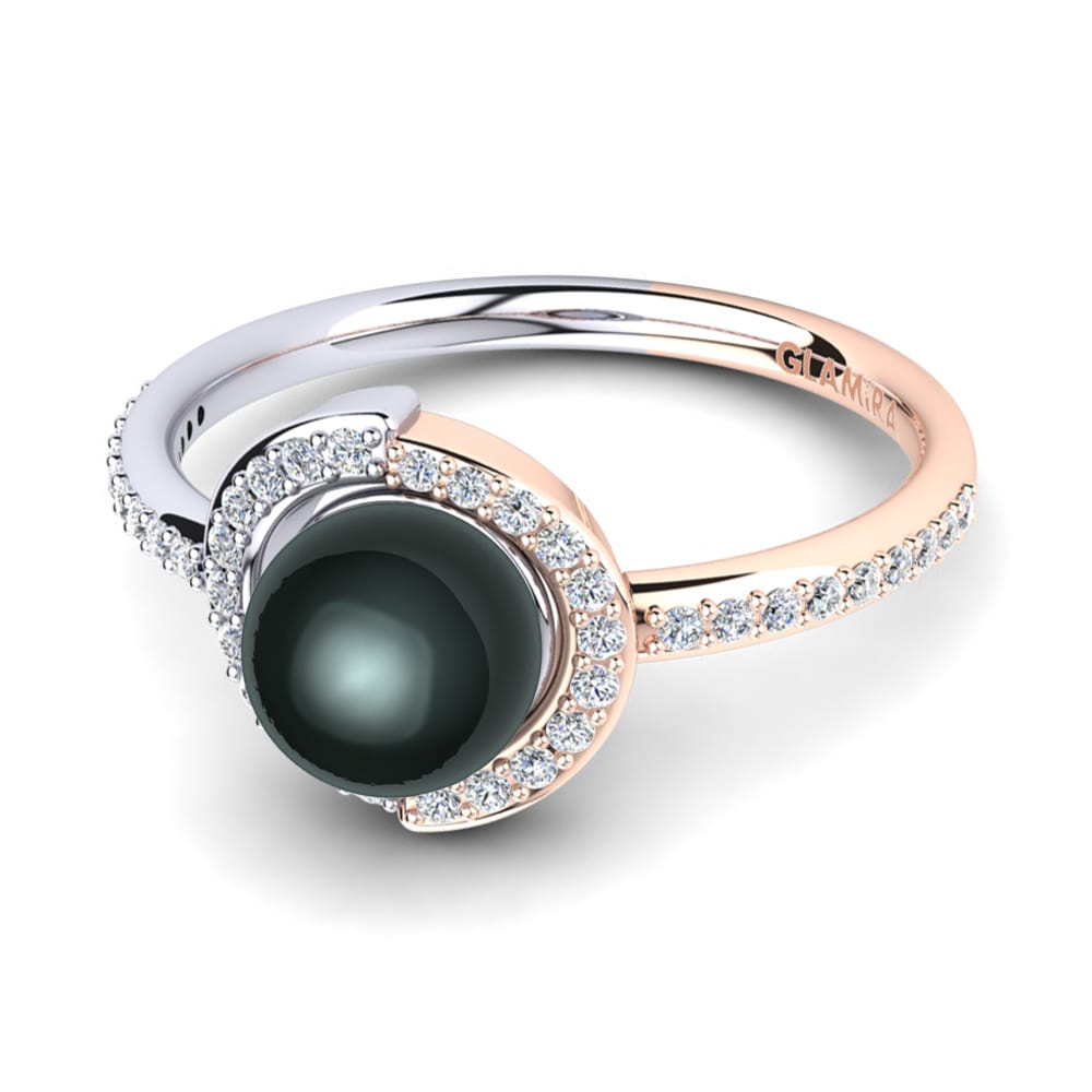14ct Rose / White Gold Ring Karmarie Ø6 mm