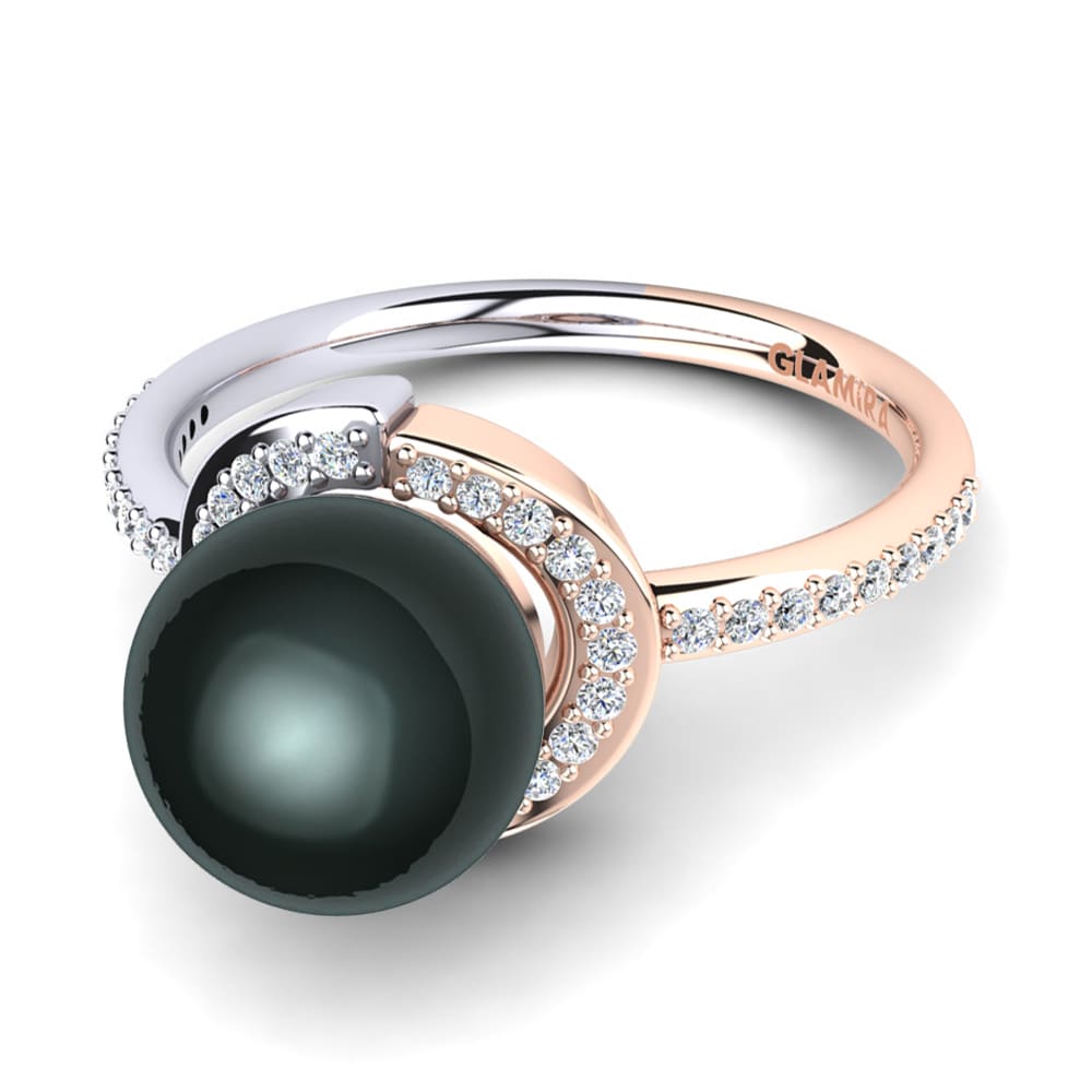 14ct Rose / White Gold Ring Karmarie Ø8 mm