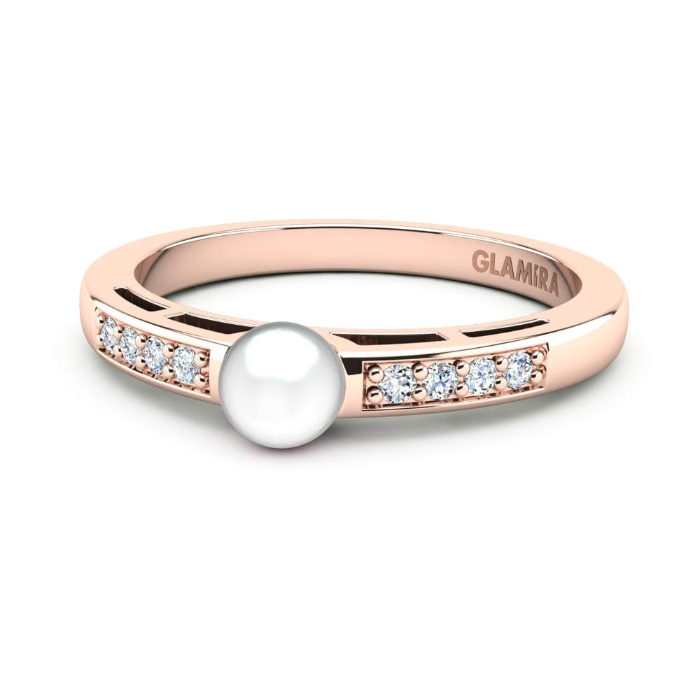18ct Rose Gold Ring Briny Ø4 mm