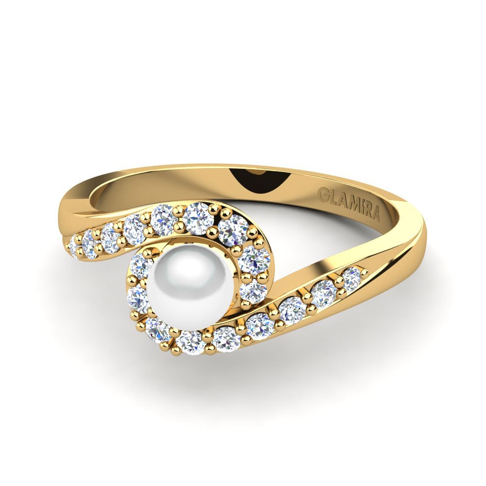 9k Oro Amarillo Anillo Leda Ø4 mm