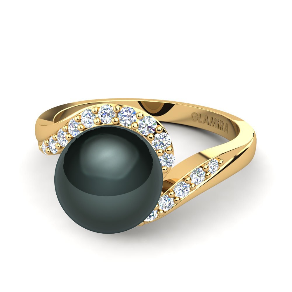 14ct Yellow Gold Ring Leda Ø8 mm