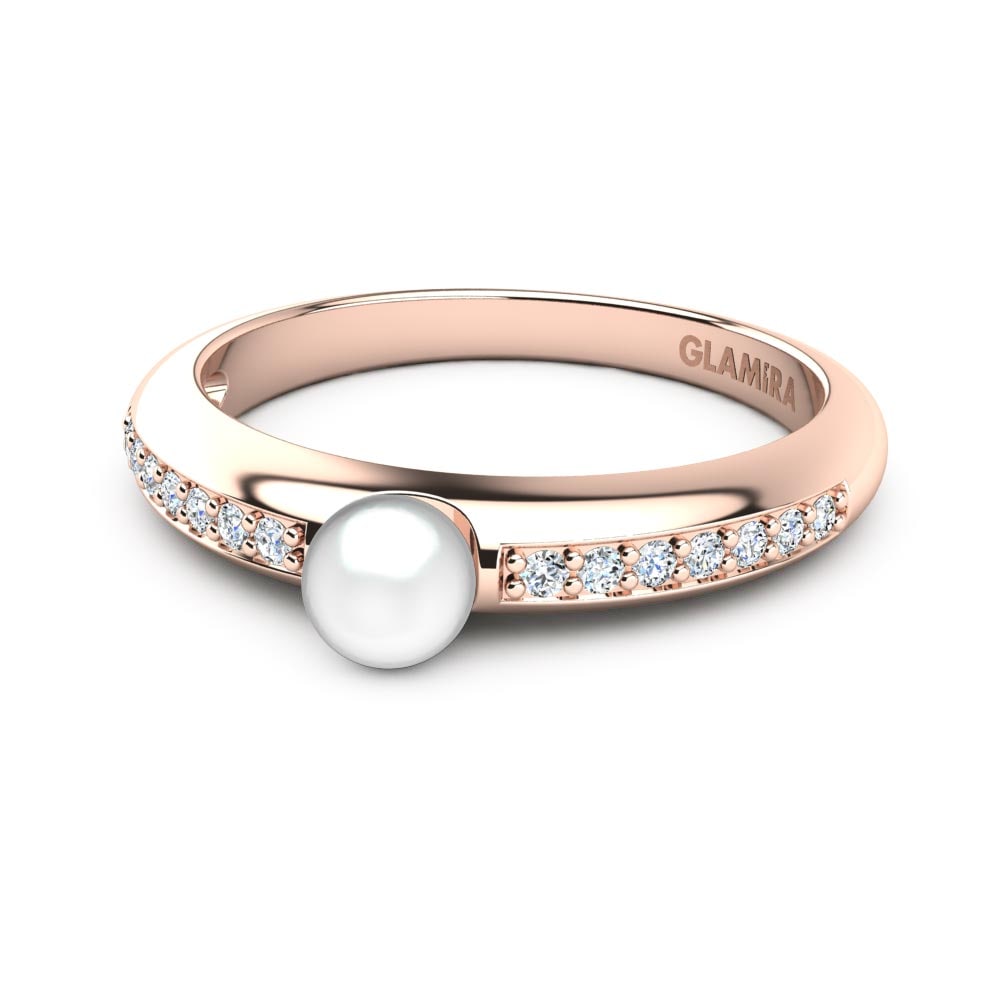 Cultured Pearls 9k Rose Gold Rings