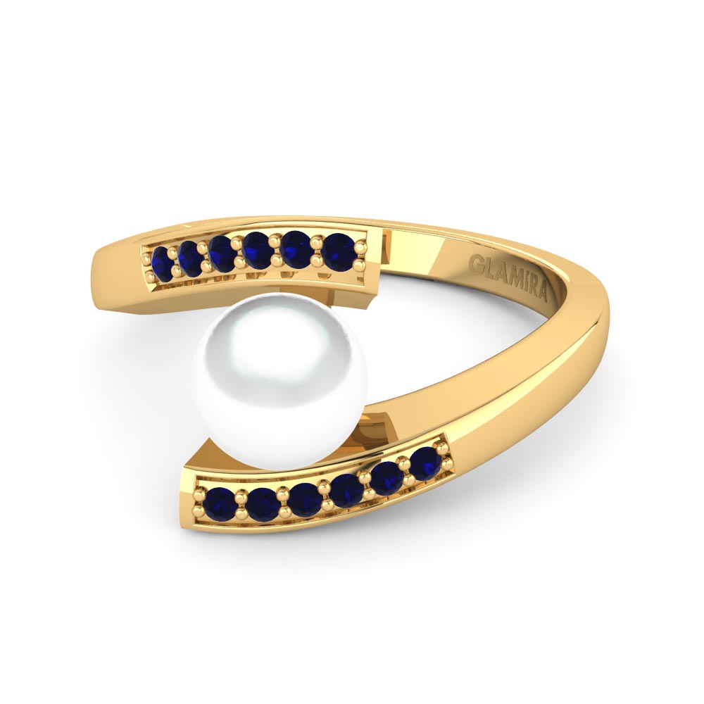 14k Oro Amarillo Anillo Jolisa