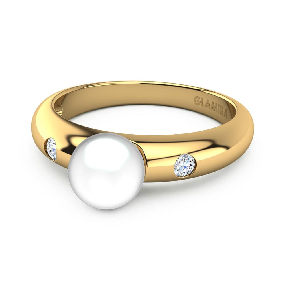 9k Oro Amarillo Anillo Vione