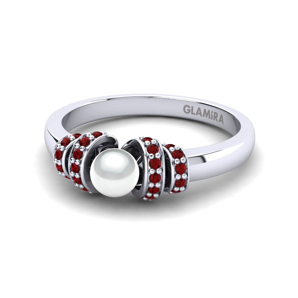 Circonita Roja Anillo Sarita Ø4 mm