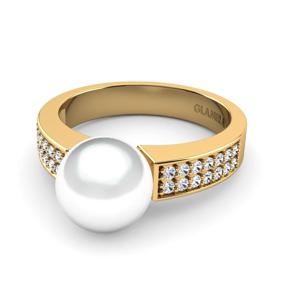 Labor-gezüchteter Diamant Ring Opium Ø8 mm