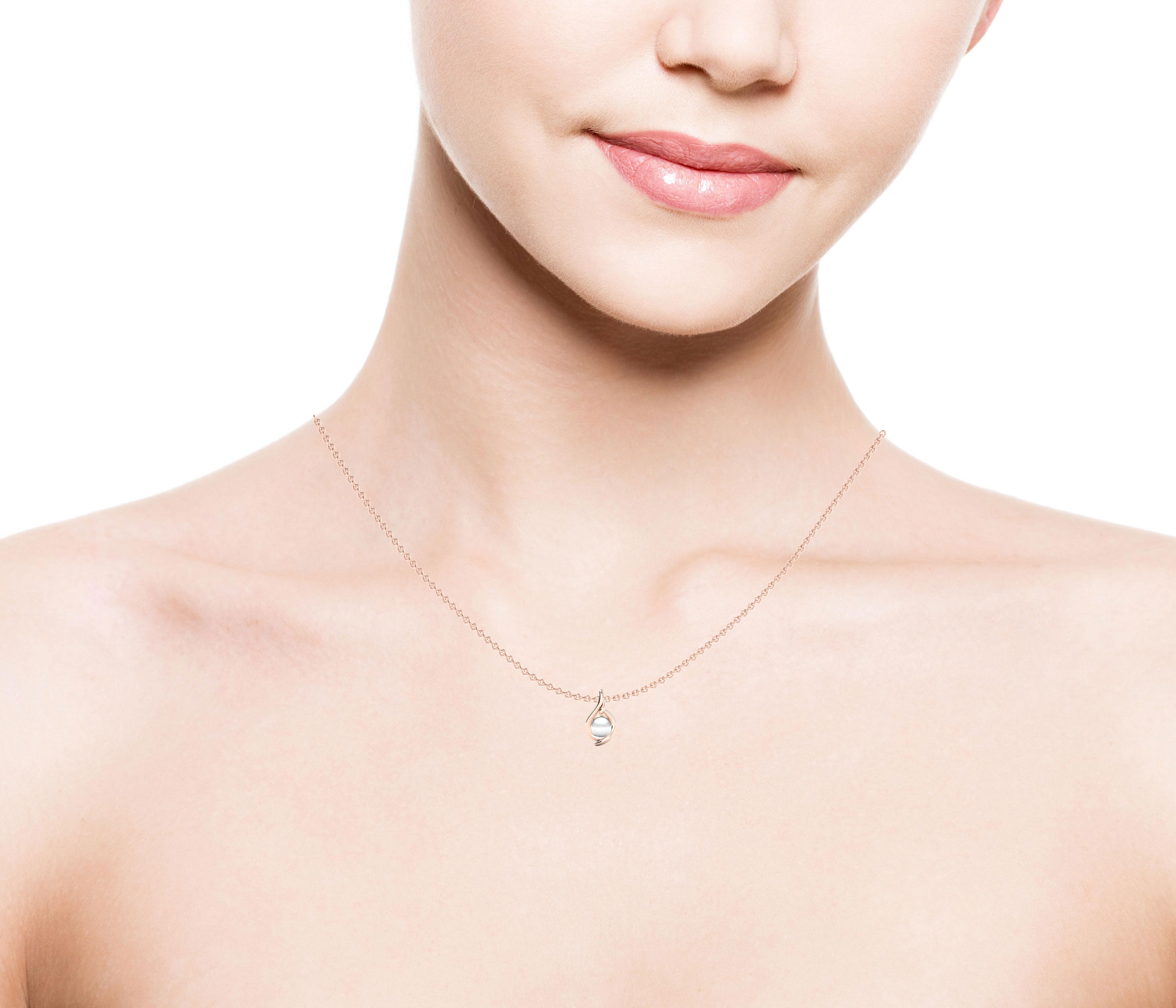 18ct Rose Gold Women's Pendant Margid Ø4 mm