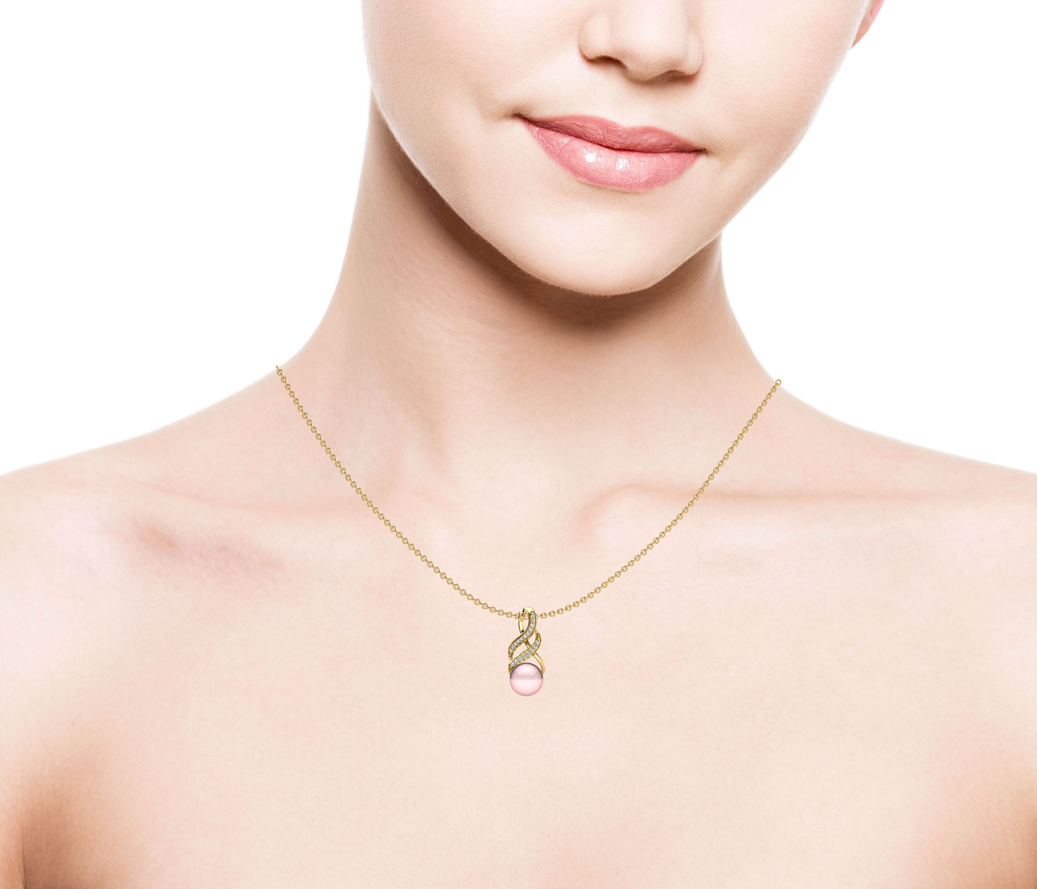 14ct Yellow Gold Women's Pendant Maiya Ø8 mm