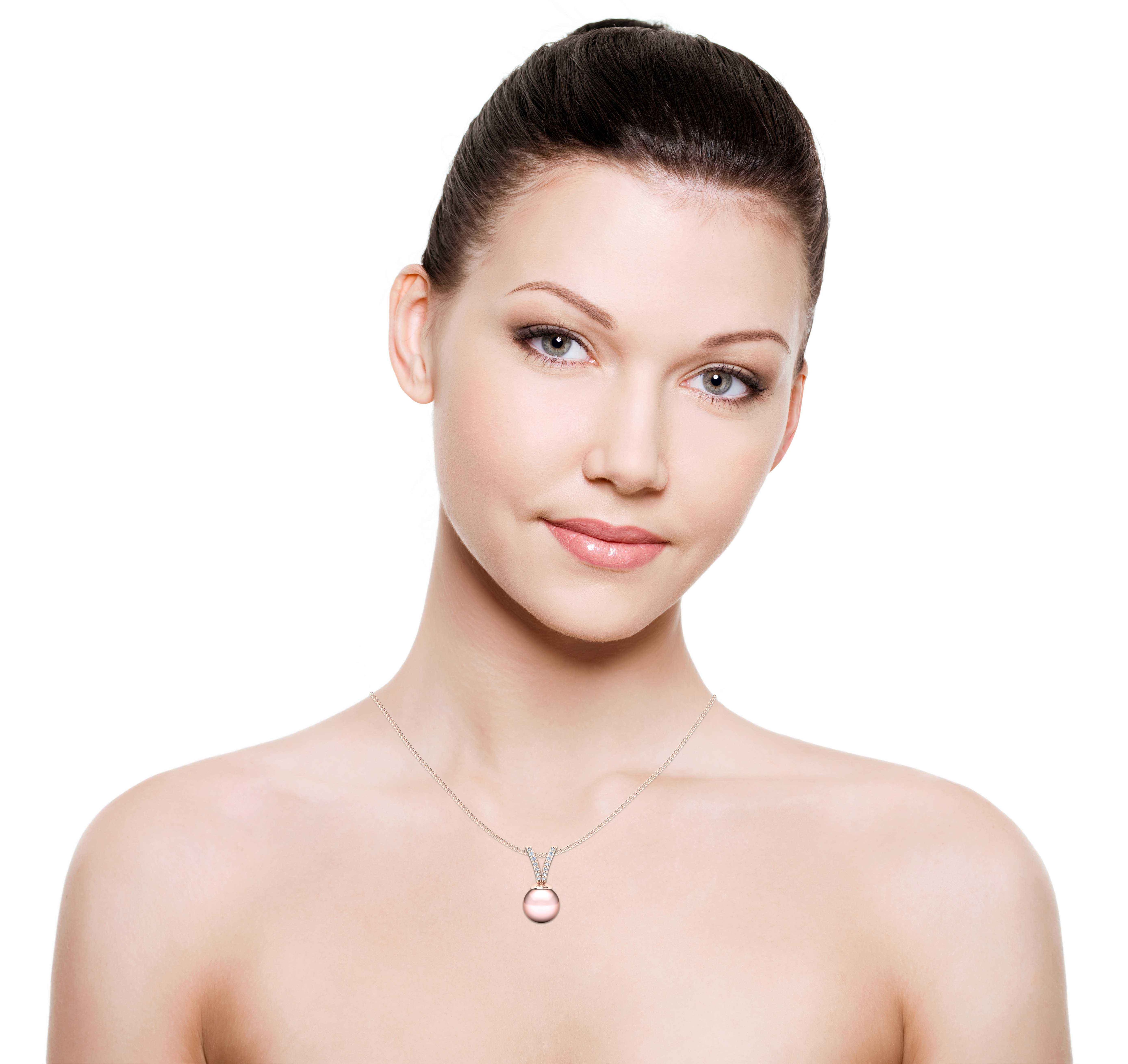 18ct Rose Gold Women's Pendant Mael Ø8 mm