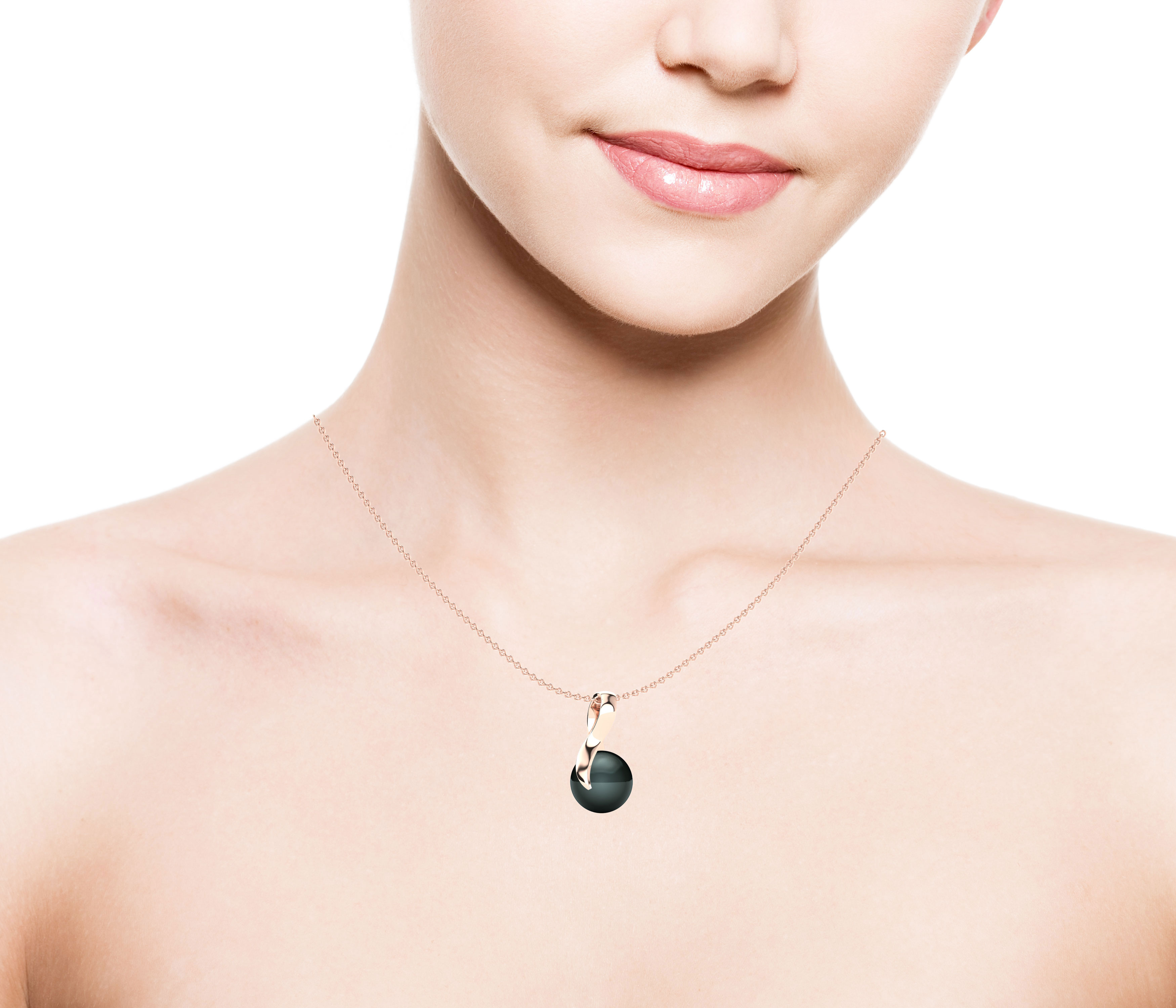 18ct Rose Gold Women's Pendant Selia Ø10 mm