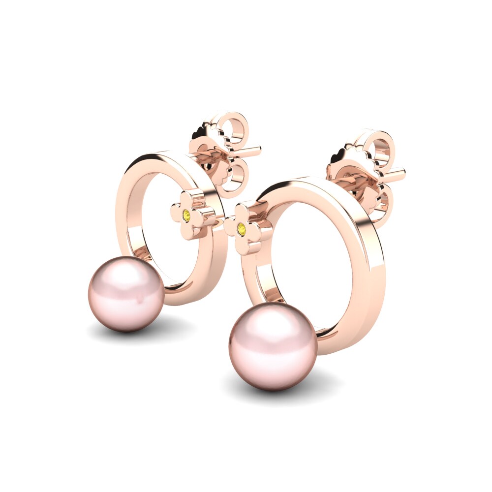 Yellow Sapphire Women's Earring Liyesha Ø6 mm