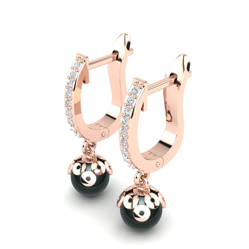 18k Rose Gold Women's Earring Lilianka Ø6 mm