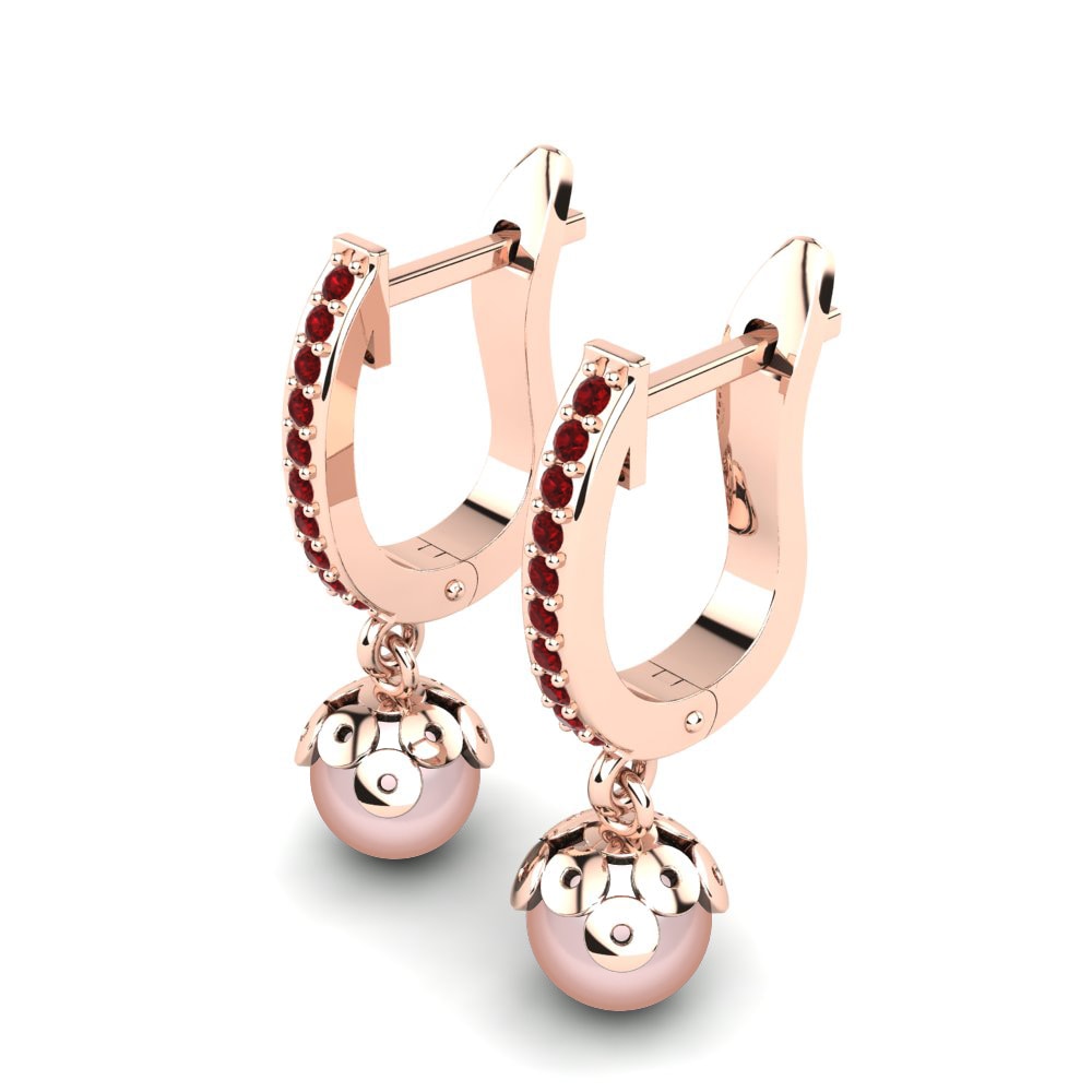 Red Zirconia Women's Earring Lilianka Ø6 mm